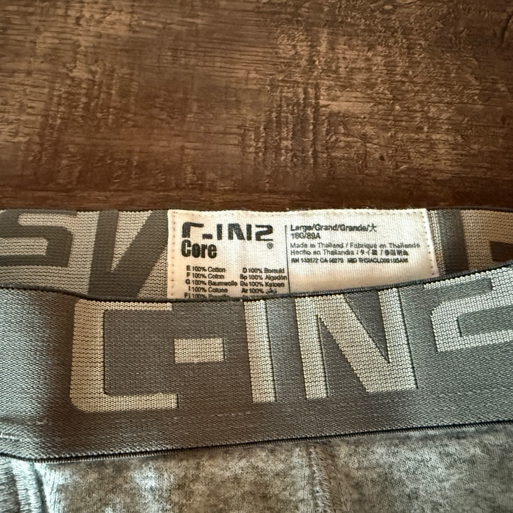 C-IN2 Core Y-Back Low Rise Thong, Gray, Large - Picture 5 of 6